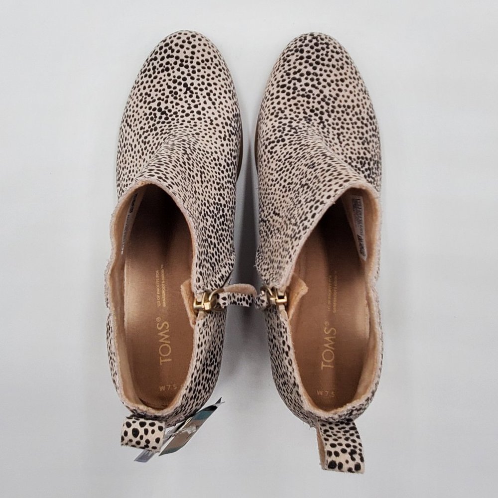 Toms Animal Print Ankle Booties - NWT - Picture 9 of 15